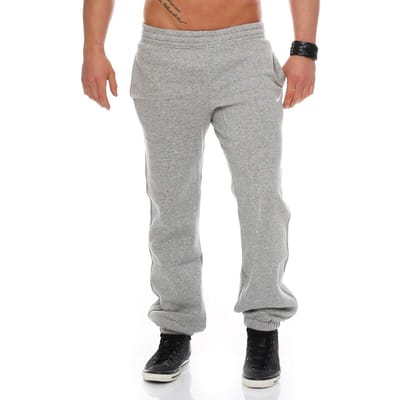 NIKE Heren Club Swoosh Cuff Joggingbroek in grijs