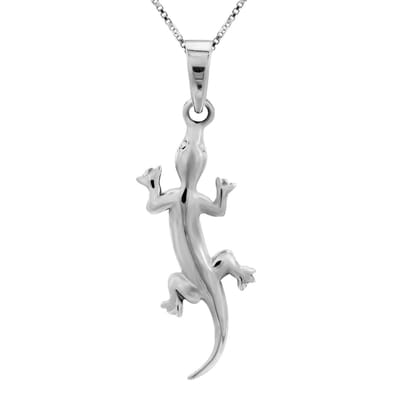 WeLoveSilver - Zilveren ketting dames - Salamander hanger - 925 zilver