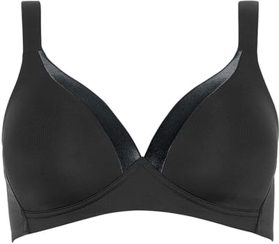 Naturana - Soft bh met glansband - 5119 - Zwart - 85A