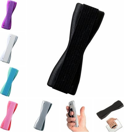 Sling grip Smartphone anti-slip greep - LB-454 Universele ring vinger telefoon houder - Vingergreep - Vingerhouder Elastische Band Zelfklevende finger holder - Zwart