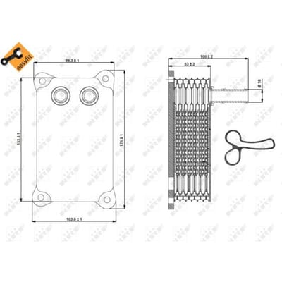 Olie radiator, motorolie  NRF 31294