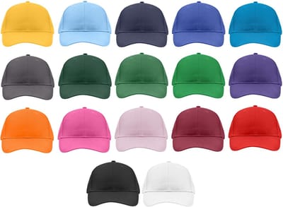 6 panel baseball cap  Antraciet