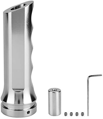 Jhubersproducts - Handremkap - Auto handrembeschermer - Luxe uitstraling - Zilver - Aluminium handremhuls - Geschikt voor universele voertuigen - Kleu