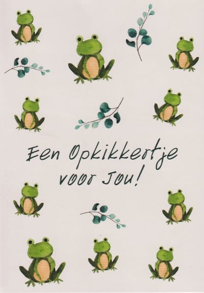 Wenskaart Een Opkikkertjes voor jou! - Dubbele kaart met envelop - Gratis verzonden - D4341/146