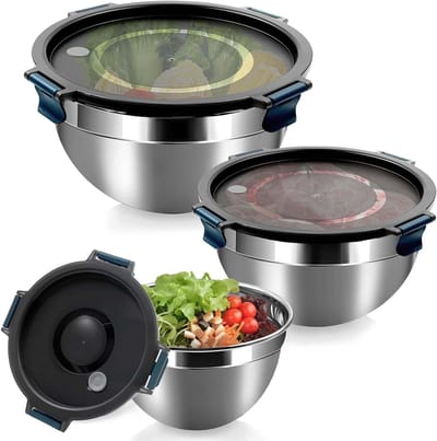 Mixkommen Set voor Koken en Bakken - Ideaal voor Bereiden van Gerechten en Maken van Salades