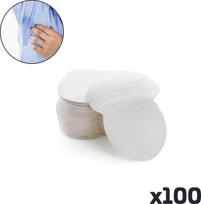 ***Anti Transpiratie – 100 Stuks – Okselzweet - Hypoallergeen Katoen - van Heble®***