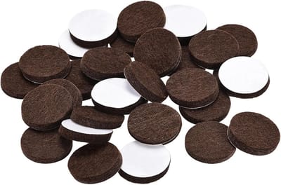 Vilten Meubelbekleding - Stoelpoot Beschermers - Meubels Beschermen - Zelfklevend - 48 stuks 25 mm - Bruin