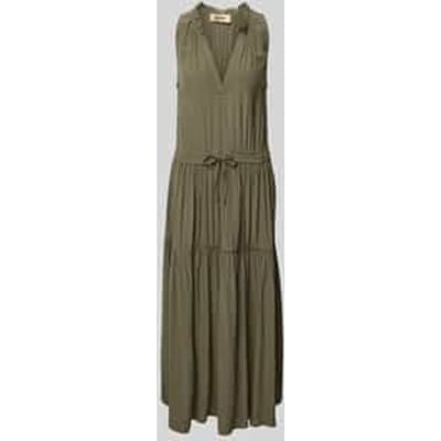 Maxi-jurk met tuniekkraag, model 'Sabri'