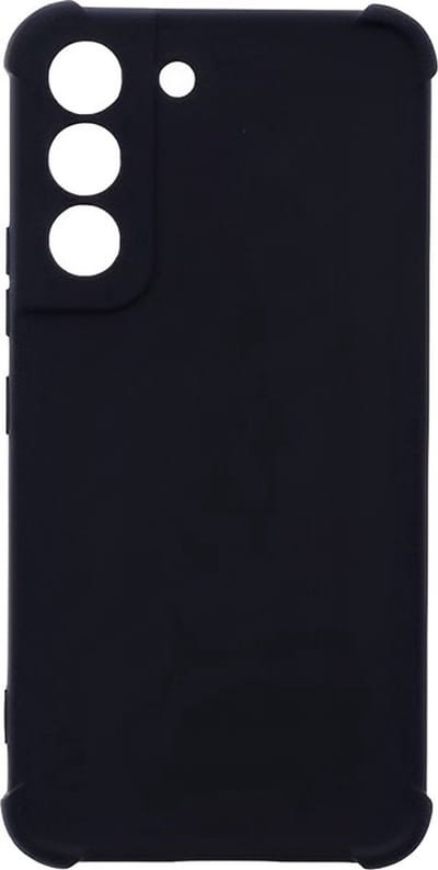 Shockproof Flexibele achterkant Silicone hoesje zwart Geschikt voor: Samsung Galaxy A54