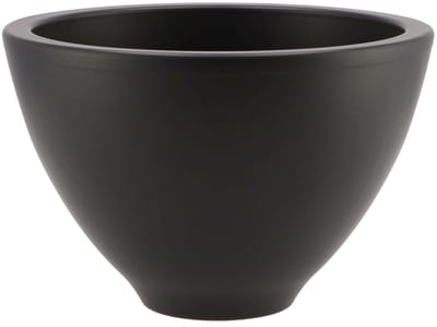 DK Design Bloempot/plantenpot Vinci- zwart mat - voor kamerplant - D15 x H23 cm