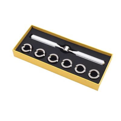 Gereedschapsset voor horloges – Voor horlogereparatie thuis / hobbyisten – verwijderen van horlogebandjes, openen van horlogekasten en vervangen van batterijen – zwart, zilver en blauw – metaal (staal) en kunststof handgereedschap