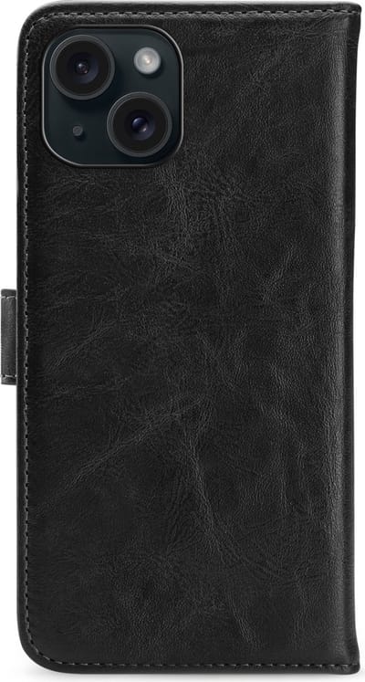 My Style Telefoonhoesje geschikt voor Apple iPhone 15 Hoesje | My Style Flex Wallet Bookcase Portemonnee | Pasjeshouder voor 3 Pasjes | Telefoonhoesje voor Pinpas / OV Kaart / Rijbewijs - Zwart
