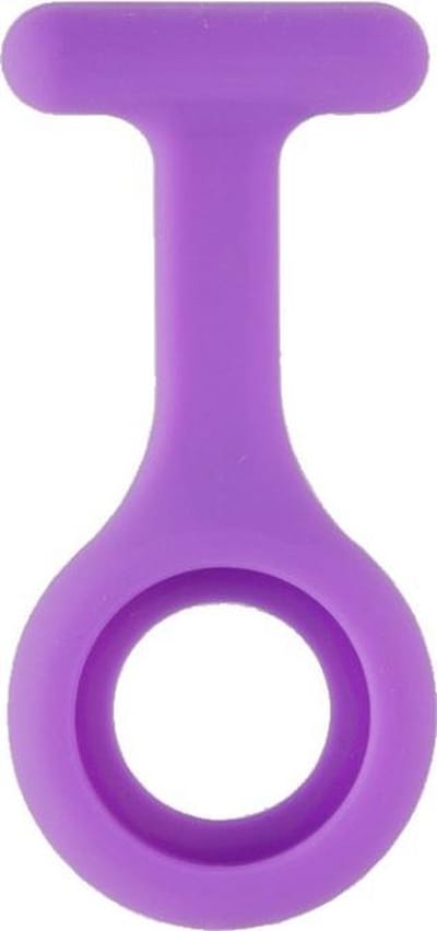Fako® - Verpleegstershorloge - Zusterhorloge - Verpleegster Horloge - Siliconen Hoesje - Paars