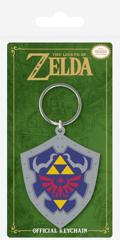 Sleutelhanger - The Legend of Zelda: Hylian Shield - rubber - metalen ring