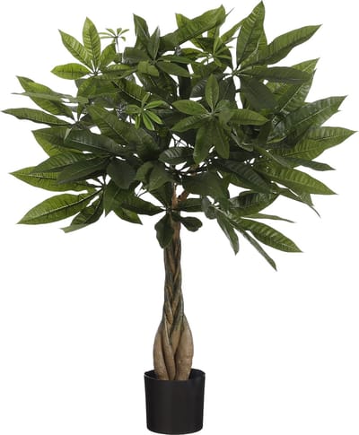 Mica Decorations - Pachira Kunstplant - H60 x Ø60 cm - Groen