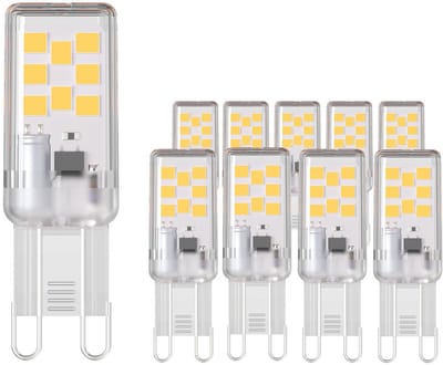 Ledvion - 10X G9 LED Lampe, 2,2W, 4000K, 250 Lumen