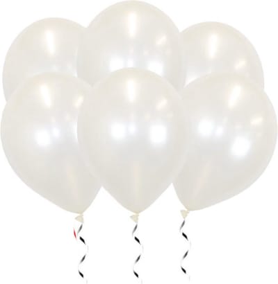 Witte Ballonnen Feestversiering Metallic Verjaardag 25 stuks Bruiloft Wit Ballon