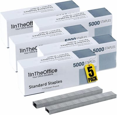 Standaard Nietjes 1/4 Inch - 25.000 Stuks - Vervangende Nietjes voor Nietmachine