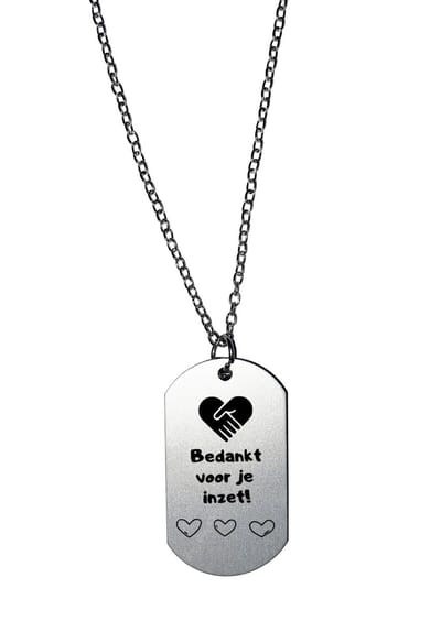Akyol - bedankt voor je inzet ketting - Bedankt - bedankt voor alles - cadeau - bedankje - gift