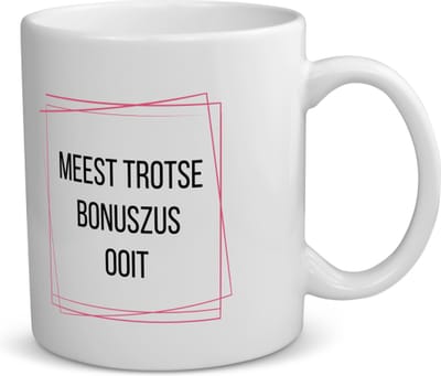 Akyol - meest trotse bonuszus ooit koffiemok - theemok - Zus - trotse bonuszus - verjaardagscadeau - verjaardag - cadeau - cadeautje voor zus - zus artikelen - kado - geschenk - gift - 350 ML inhoud