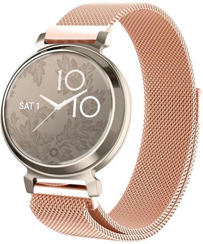 Milanees bandje - geschikt voor Garmin Lily 2 / Lily 2 Active - rosegoud