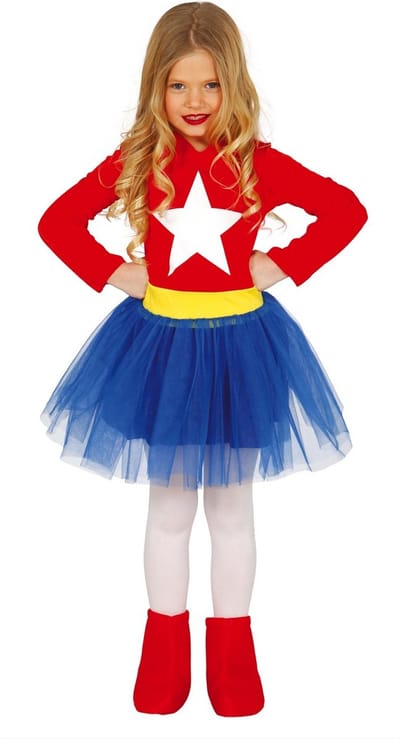 Fiestas Guirca - Supergirl (5-6 jaar) - Carnavalskleding - Carnaval - carnavalskleding 2027 - Carnaval kostuum