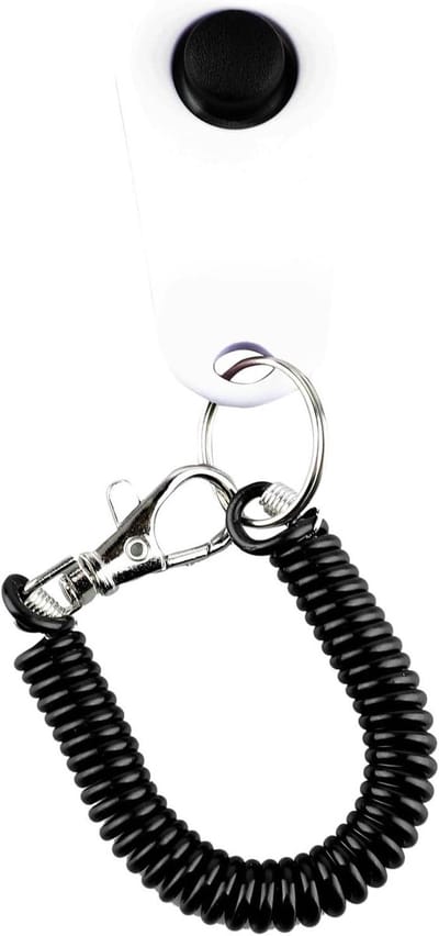 Hondentraining Clicker - Huisdier Trainer - Gedrag Verbeteren - Helder Klikgeluid - 1 Stuks - Wit
