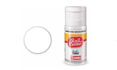 AMMO by Mig Jimenez Hobbyverf Acrylverf - MIG R0003 Rail Center - White - Acryl - 15ml Verf flesje - 15 ml