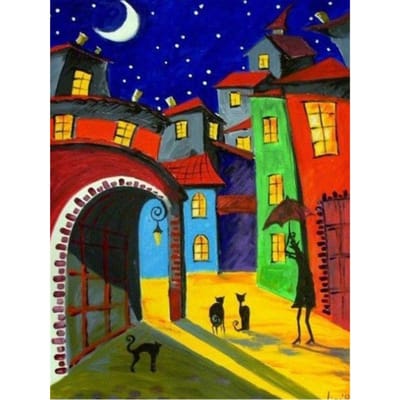 Kit de peinture diamant 5d pour maison, broderie de diamant scénique, mosaïque, décoration d'intérieur, cadeau 20X30CM red