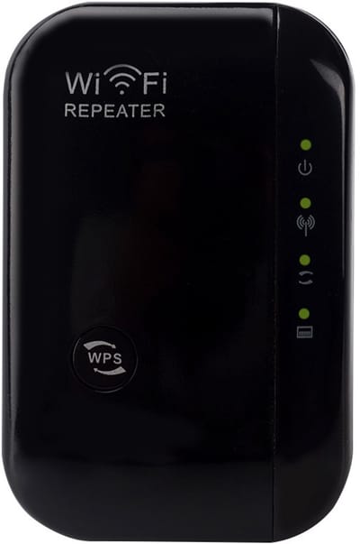 WiFi-netwerk repeater signaalversterker, 300M, draadloze router WiFi-signaalversterker, zwart, compatibel met alle draadloze routers.