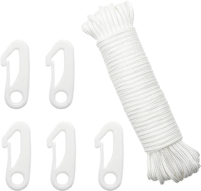 20 meter Vlaggentouw voor Buiten - Vlaggenmast Accessoire - Schommel Touw - Waslijn - Campingbenodigdheden