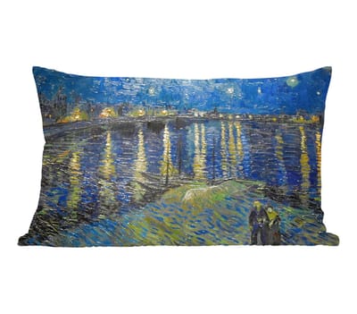 Sierkussens - Kussentjes Woonkamer - 60x40 cm - Van Gogh - Brug - Oude meesters