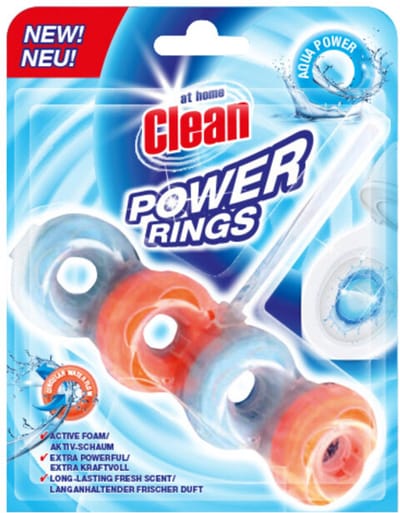 At Home Toiletblok Power Rings Aqua Power - 3 x 40 gr - Voordeelverpakking