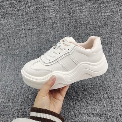 Diksoldige Witte Schoenen Dames Lente Nieuwe Golf Bodem Casual Alles-match Sportschoenen 40 gray