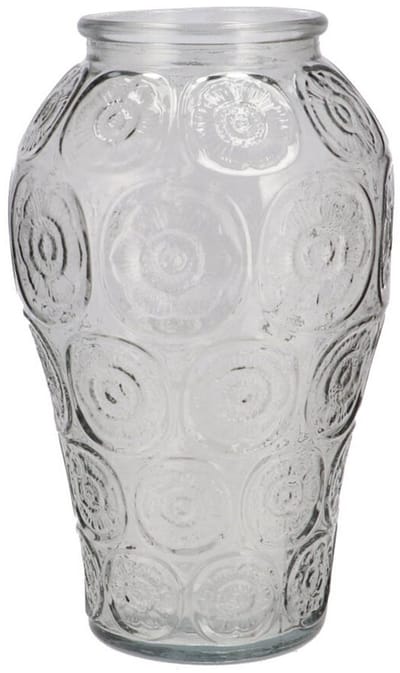 DK Design Bloemenvaas Circle - boeket vaas - glas - transparant - 15 x 25 cm