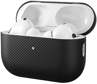Dun Koolstofvezel Hoesje voor Airpods Pro 2 - Bescherming tegen Schokken en Val met Aramidevezel
