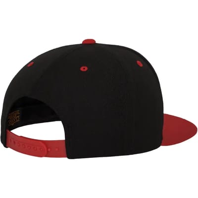 Flexfit - Classic Snapback Twee Kleuren Pet - Zwart / Rood