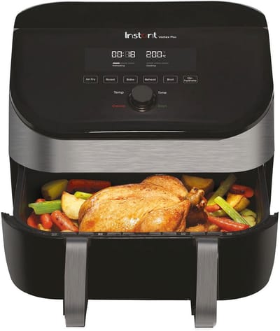 XXL Heteluchtfriteuse met Dubbele Kamer - 8-in-1 Multifunctioneel