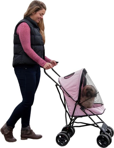 Mrs. Jones wandelwagen tot 68 kg roze voor katten en honden - outdoor reizen .
