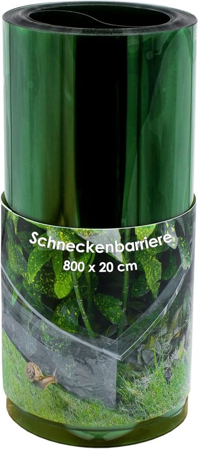 Dubbele Vouw Slakkenbarrière - 800 x 20 cm - Flexibel Slakkenhek voor Plantenbescherming