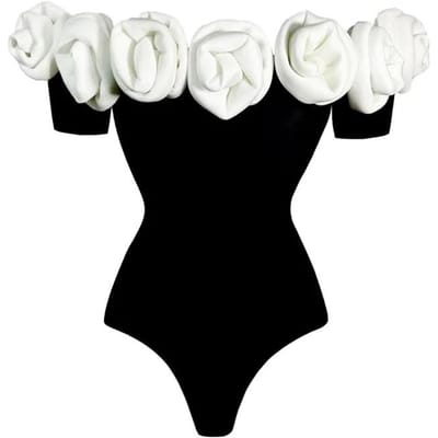 Sexy Eendelig Zwempak voor Dames met Buikbedekking en Rugontsluiting Sexy Nieuwe Tweedelige Zwempak Set M white