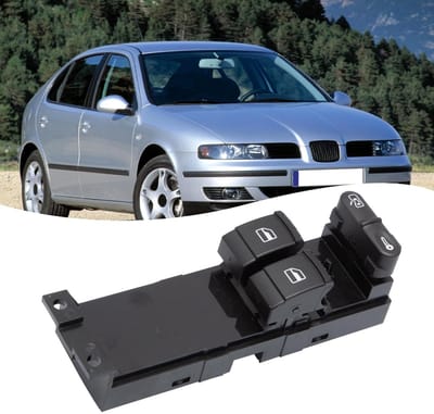 Dailygoods - Elektrische Raamschakelaar - Auto Accessoire - Zwart - Raam en Spiegel Bediening - Voor Golf 4 Jetta Bora Passat - 9-Pins