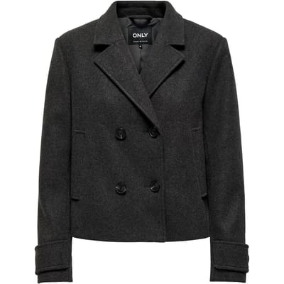 Only Tussenseizoensjas - ONLFREJA LIFE SHORT DB JACKET OTW NOOS - XS tot L - voor Vrouwen - antraciet