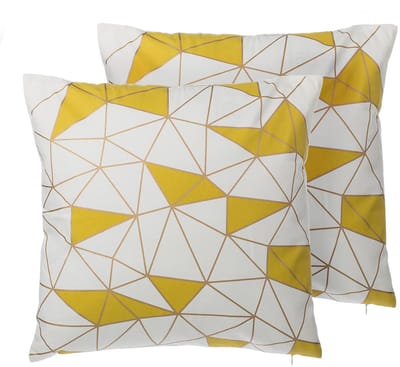 CLARKIA - Sierkussen set van 2 - Wit - 45 x 45 cm - Katoen