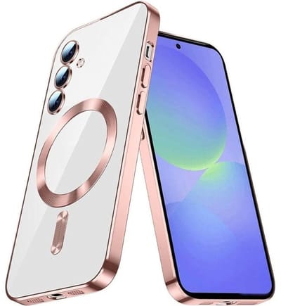 Hoesje Geschikt voor Samsung Galaxy A07 Hoesje Rose Goud - Geschikt voor MagSafeTelefoonhoesje - soft siliconen Backcover