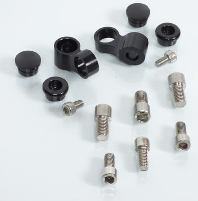 paar waanzinnige autospiegels bara zilver alu cnc nieuw