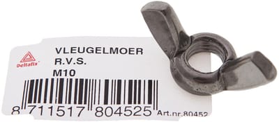 Deltafix - Vleugelmoer m10 rvs