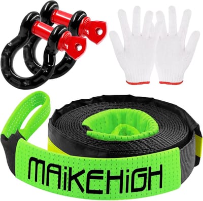 Sterke Sleepkabel 10 Ton voor Auto en Off-Road - 5 Meter Luxe Set met Handschoenen