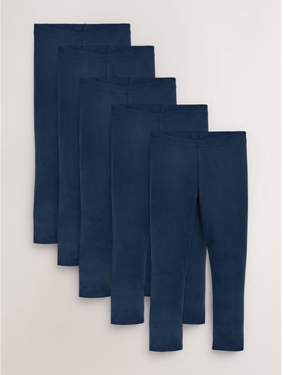 Next - Meisjes - Set van 5 leggings - Blauw