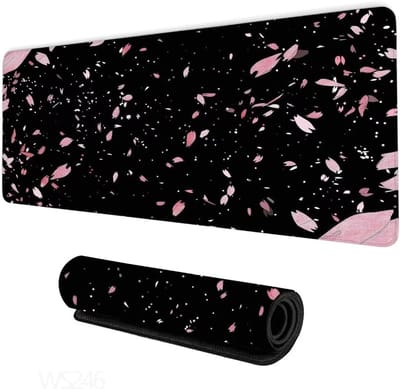 Grote Muismat - Bureauonderlegger XXL - Gaming Kantoor - Antislip Waterdicht - 160x80cm - Roze Blad
